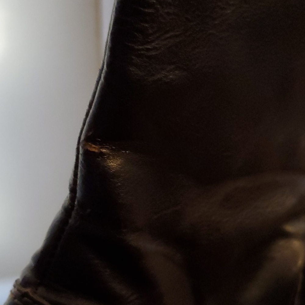 Sonoma brand Dark brown leather boots with heels - Picture 4 of 7